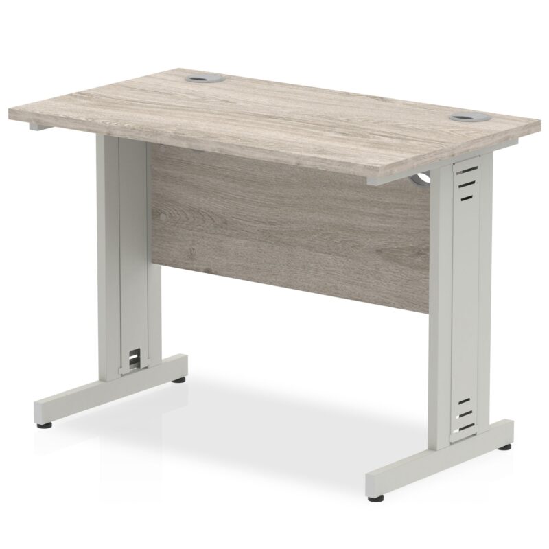 Impulse 1000mm Slimline Desk Cable Managed Leg - Image 3