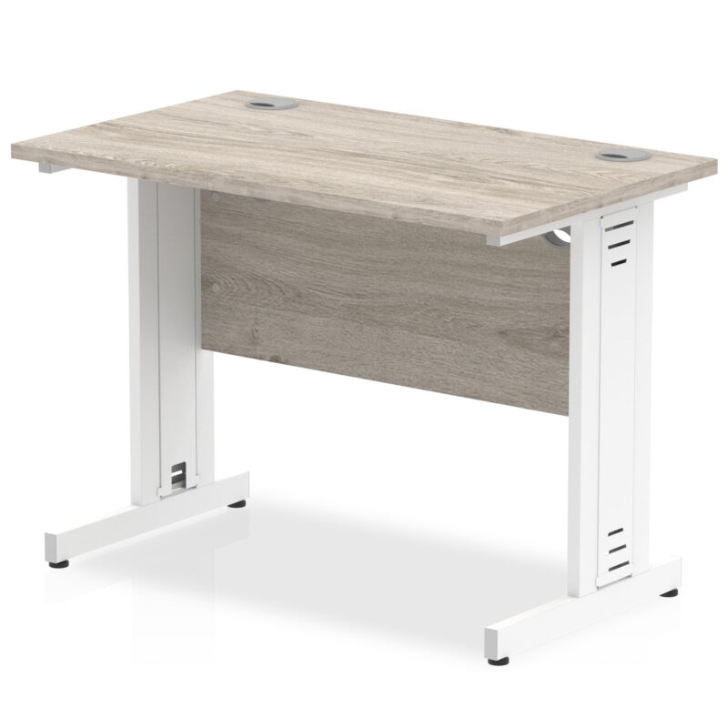 Impulse 1000mm Slimline Desk Cable Managed Leg - Image 4