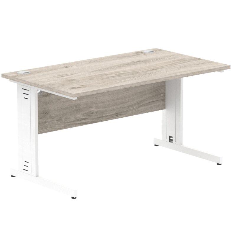 Impulse 1400mm Straight Desk Cable Managed Leg - Image 56