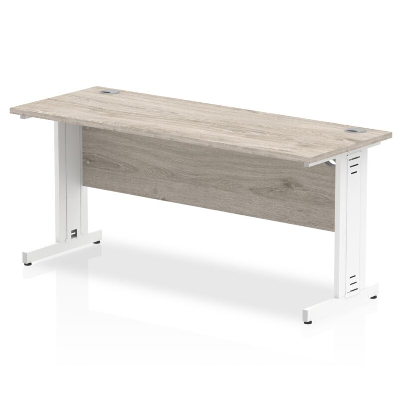 Impulse 1600mm Slimline Desk Cable Managed Leg - Image 4