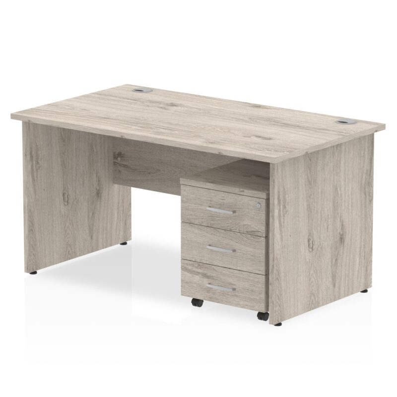 Impulse Panel End Straight Desk With Mobile Pedestal - Image 16