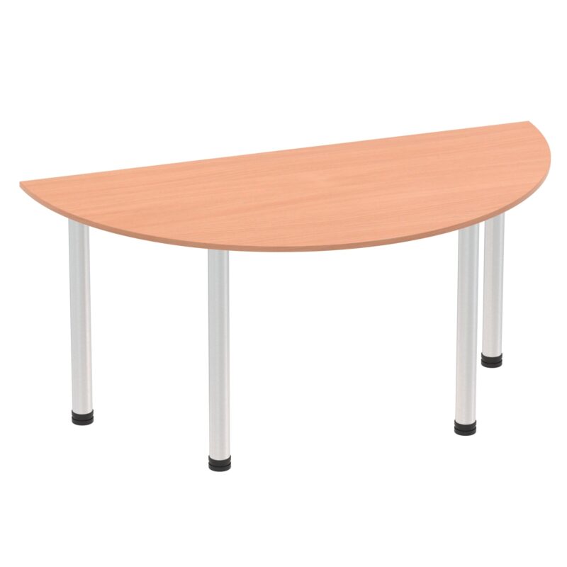 Impulse Semi-Circle Table With Post Leg - Image 2