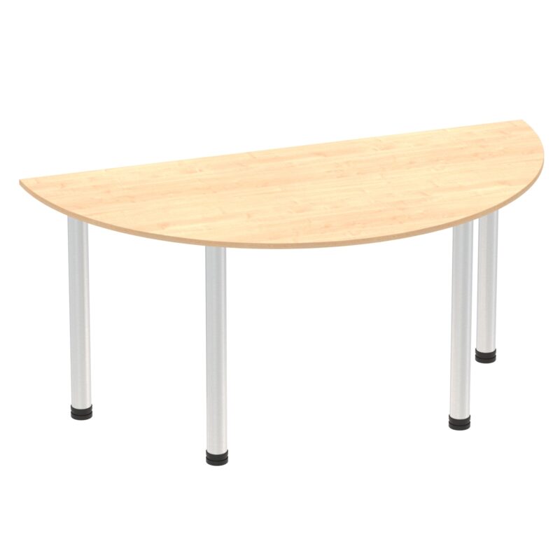 Impulse Semi-Circle Table With Post Leg - Image 12