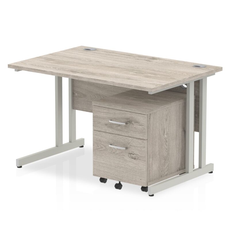 Impulse 1200mm Cantilever Straight Desk With Mobile Pedestal - Image 10