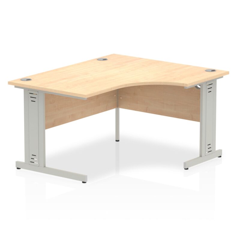 Impulse 1400mm Right Crescent Desk Cable Managed Leg - Image 5