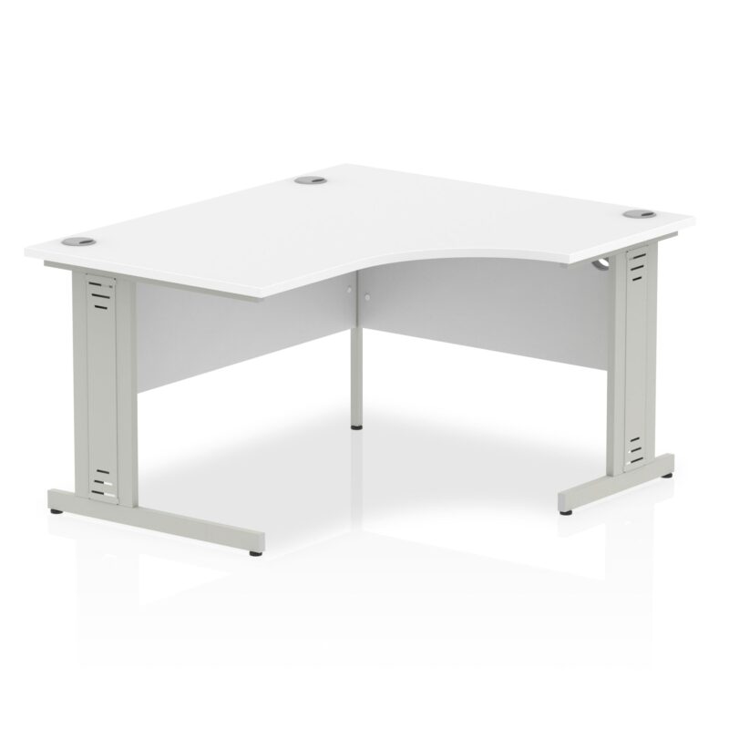 Impulse 1400mm Right Crescent Desk Cable Managed Leg - Image 11