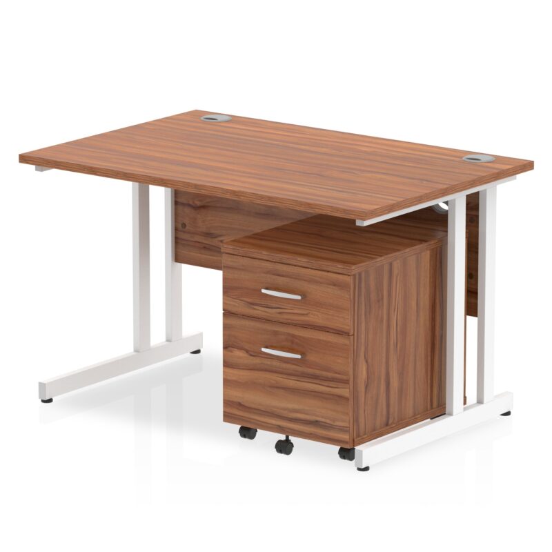 Impulse 1200mm Cantilever Straight Desk With Mobile Pedestal - Image 17