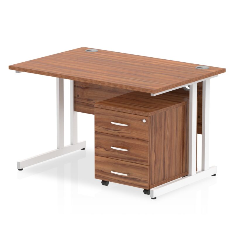 Impulse 1200mm Cantilever Straight Desk With Mobile Pedestal - Image 16