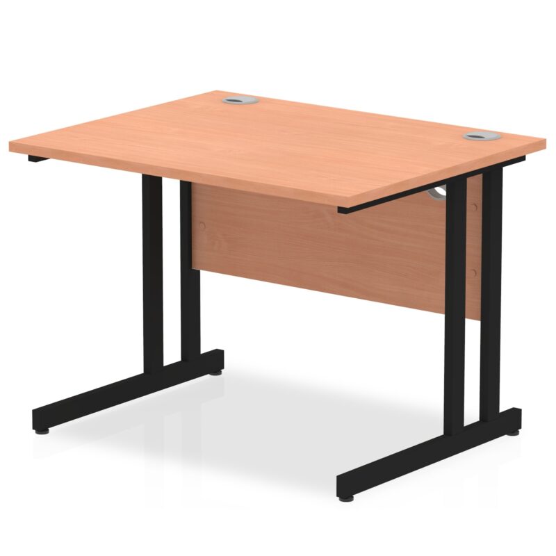 Impulse 1000mm Straight Desk Cantilever Leg - Image 2