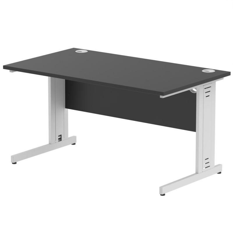 Impulse 1400mm Straight Desk Cable Managed Leg - Image 104