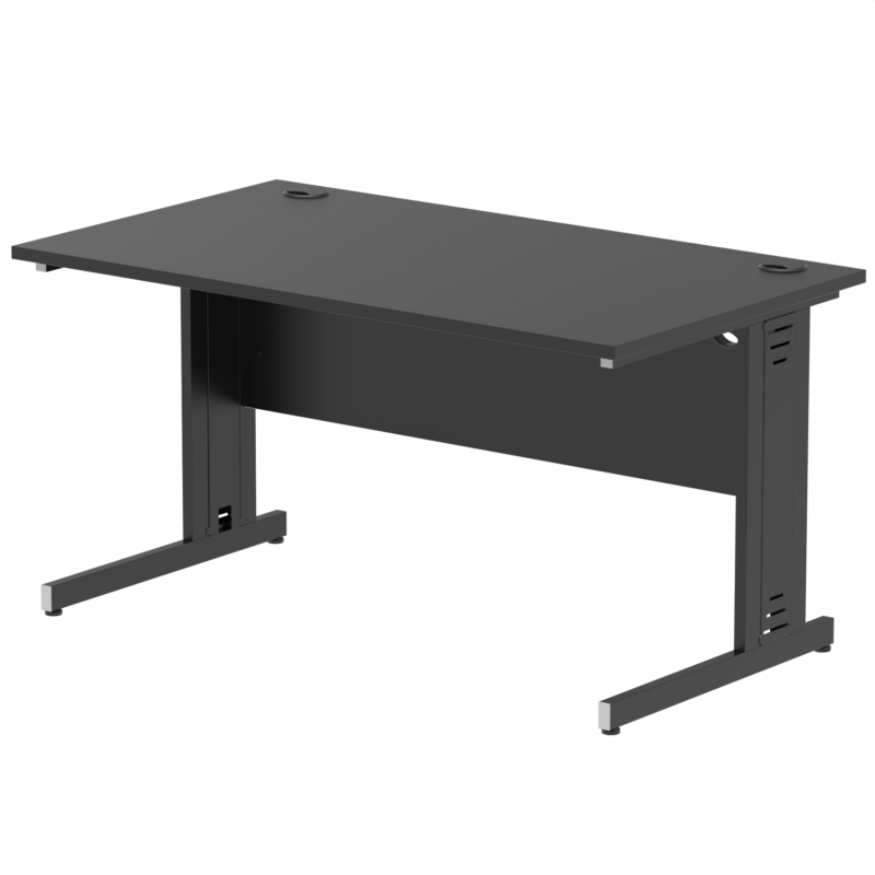 Impulse 1400mm Straight Desk Cable Managed Leg - Image 103
