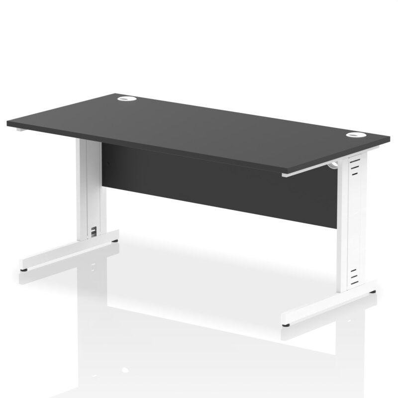 Impulse 1600mm Straight Desk Cable Managed Leg - Image 97