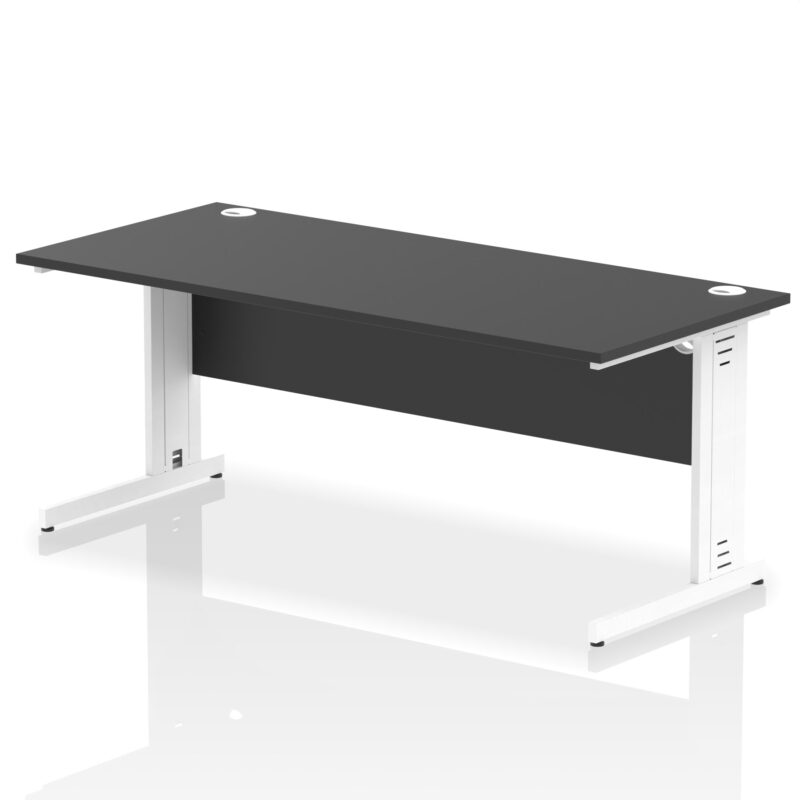 Impulse 1800mm Straight Desk Cable Managed Leg - Image 98
