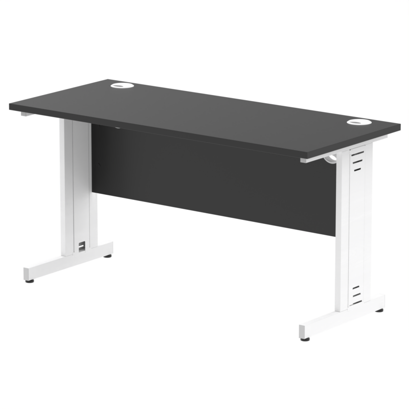 Impulse 1400mm Slimline Desk Cable Managed Leg - Image 14