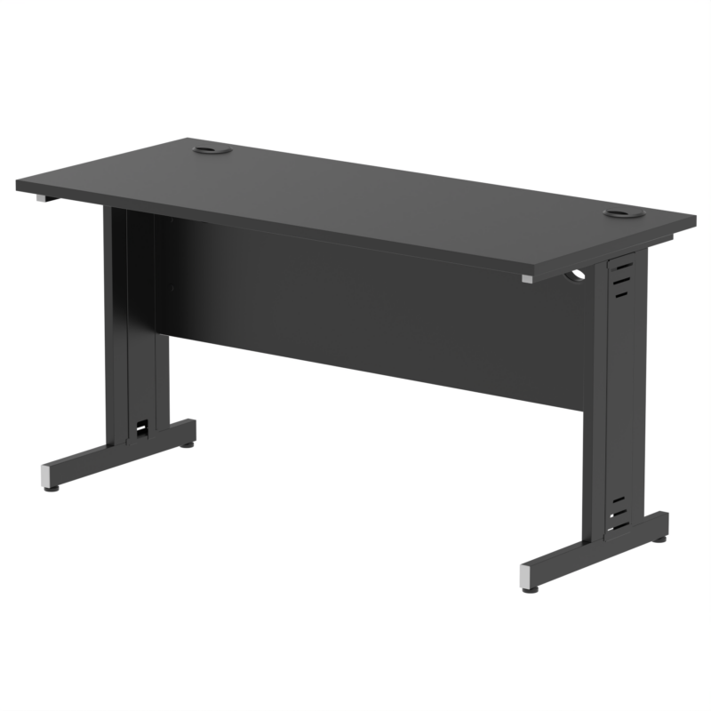Impulse 1400mm Slimline Desk Cable Managed Leg - Image 15