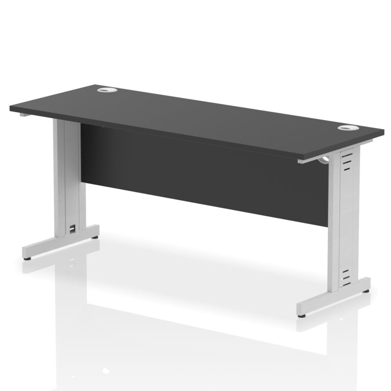 Impulse 1600mm Slimline Desk Cable Managed Leg - Image 13