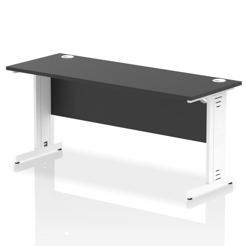 Impulse 1600mm Slimline Desk Cable Managed Leg - Image 14