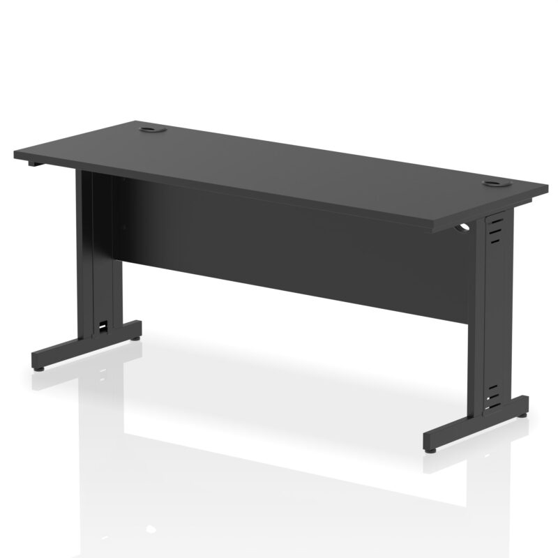 Impulse 1600mm Slimline Desk Cable Managed Leg - Image 15