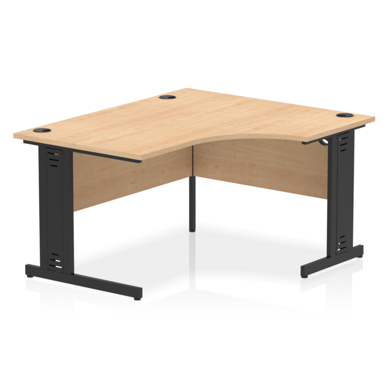 Impulse 1400mm Right Crescent Desk Cable Managed Leg - Image 15