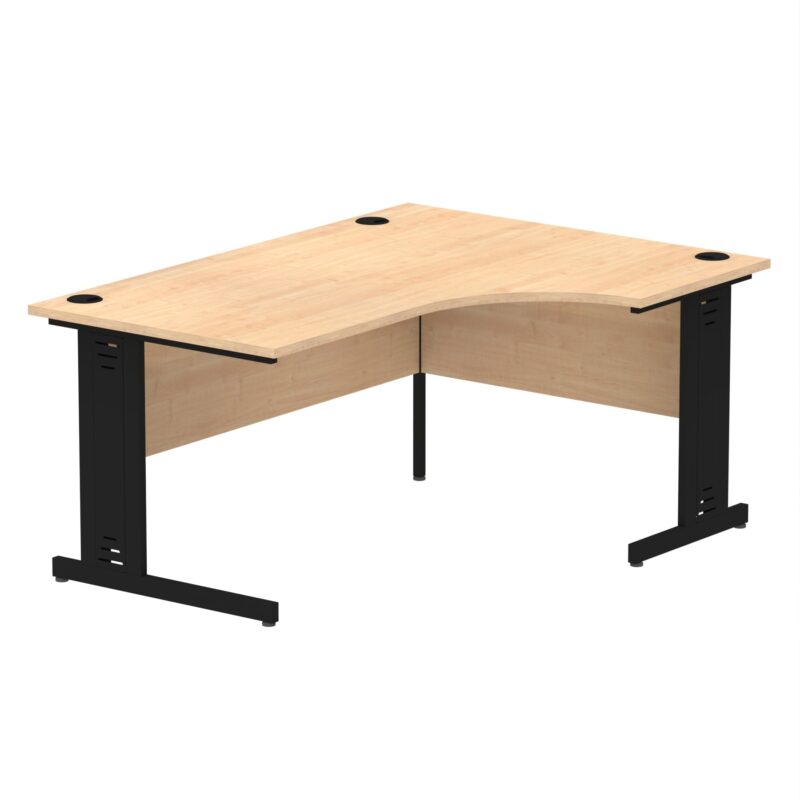 Impulse 1600mm Right Crescent Desk Cable Managed Leg - Image 14