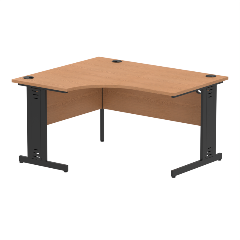 Impulse 1400mm Left Crescent Desk Cable Managed Leg - Image 16