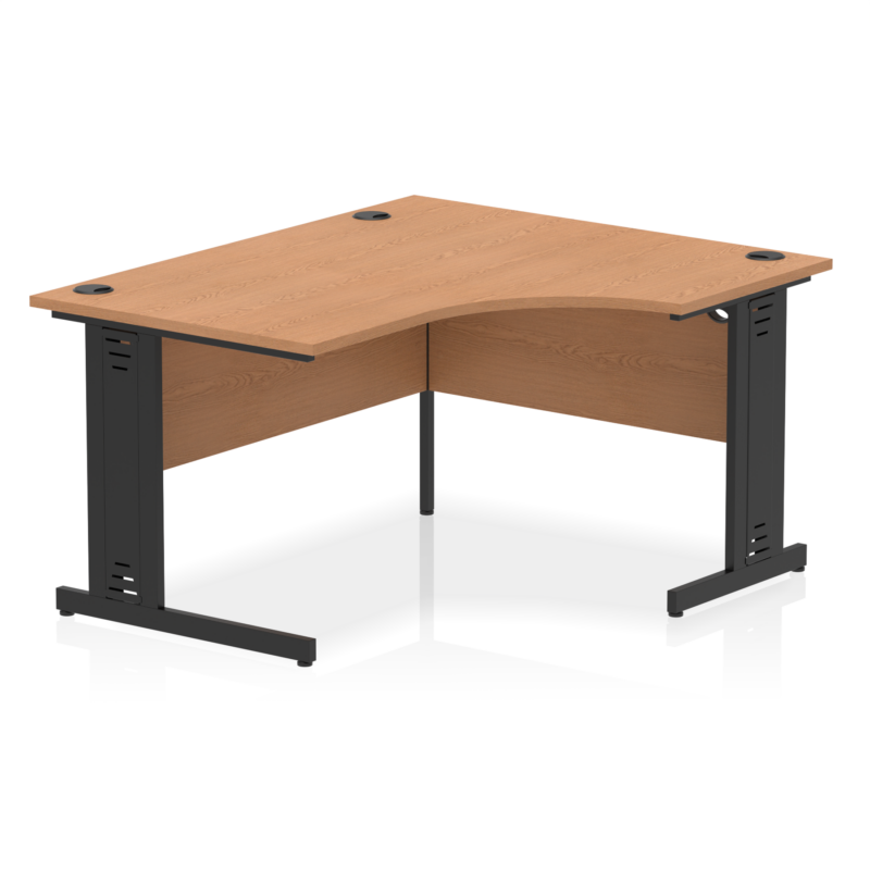 Impulse 1400mm Right Crescent Desk Cable Managed Leg - Image 16