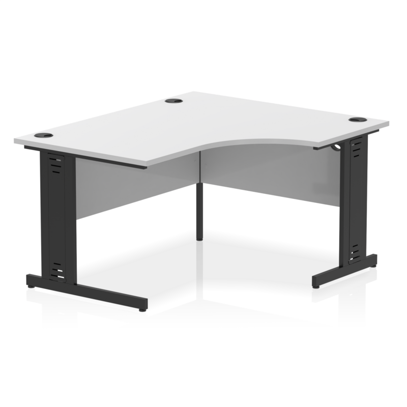 Impulse 1400mm Right Crescent Desk Cable Managed Leg - Image 18