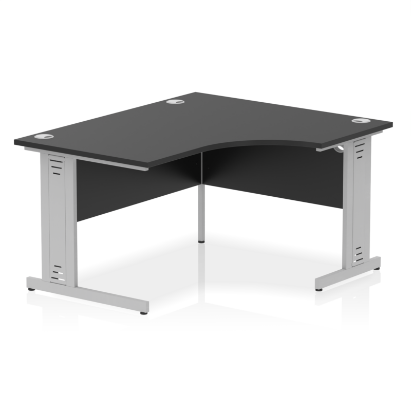 Impulse 1400mm Right Crescent Desk Cable Managed Leg - Image 19