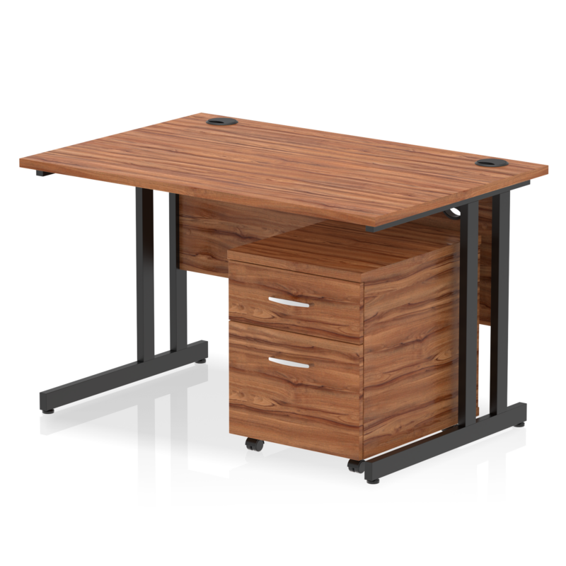 Impulse 1200mm Cantilever Straight Desk With Mobile Pedestal - Image 34