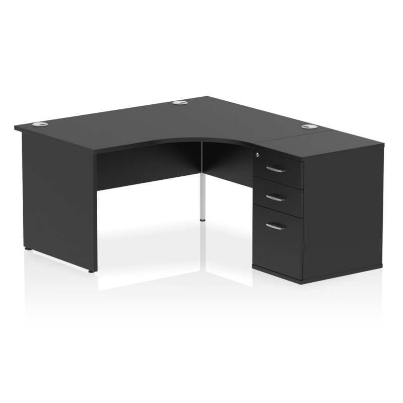 Impulse Panel End Crescent Desk Workstation - Image 57