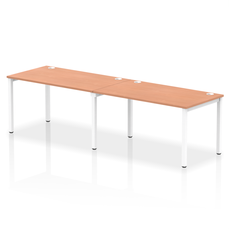 Impulse Single Row Bench Desk - 2 Person - Image 25