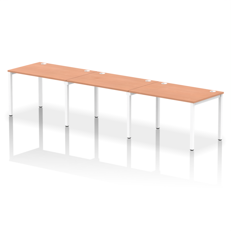Impulse Single Row Bench Desk - 3 Person - Image 2