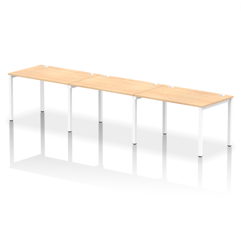 Impulse Single Row Bench Desk - 3 Person - Image 6