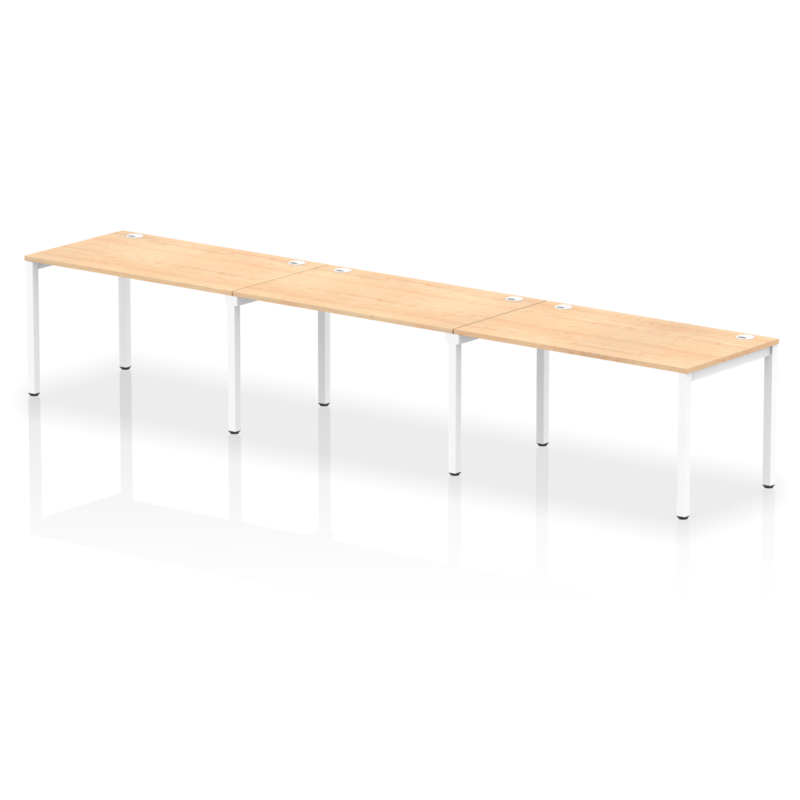 Impulse Single Row Bench Desk - 3 Person - Image 18