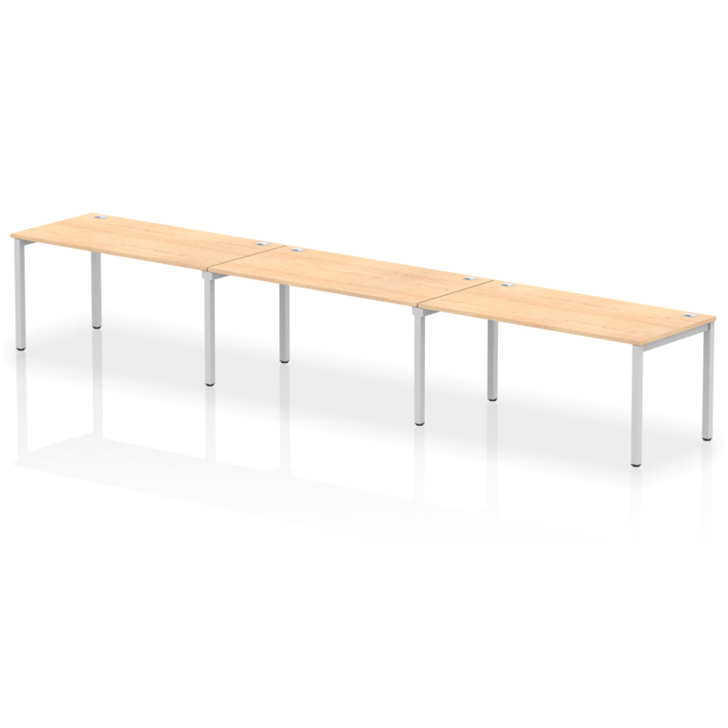 Impulse Single Row Bench Desk - 3 Person - Image 29