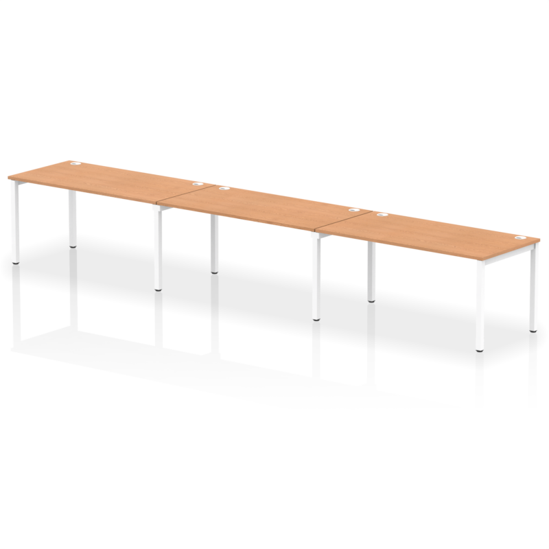Impulse Single Row Bench Desk - 3 Person - Image 32
