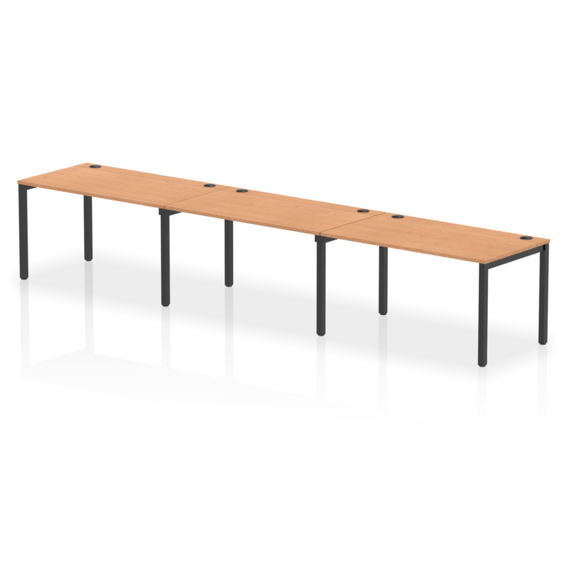 Impulse Single Row Bench Desk - 3 Person - Image 64