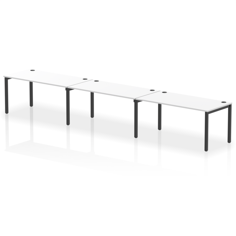 Impulse Single Row Bench Desk - 3 Person - Image 74