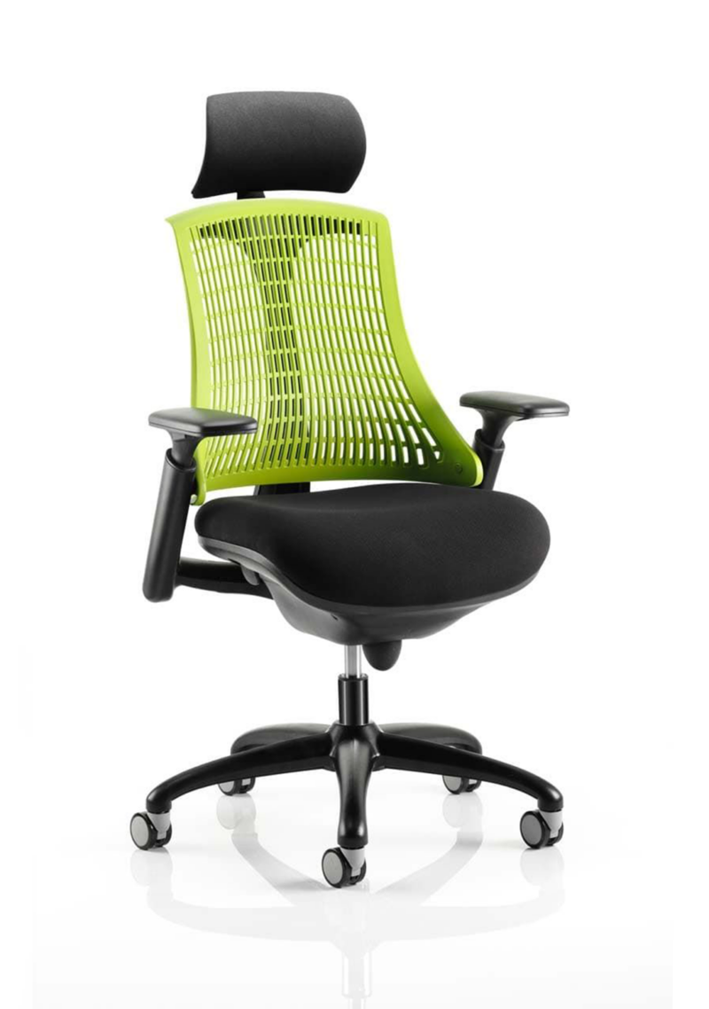 Flex Medium Back Black Frame Task Operator Office Chair with Arms - Image 13