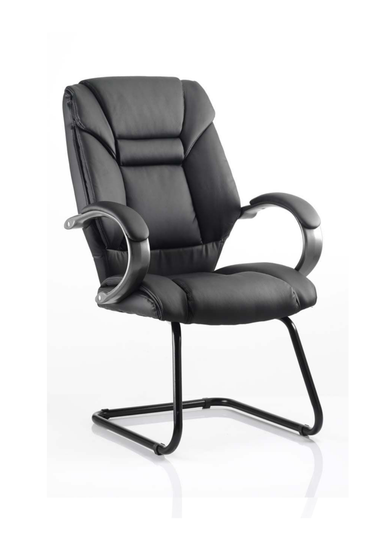 Galloway High Back Cantilever Visitor Chair with Arms - Image 3