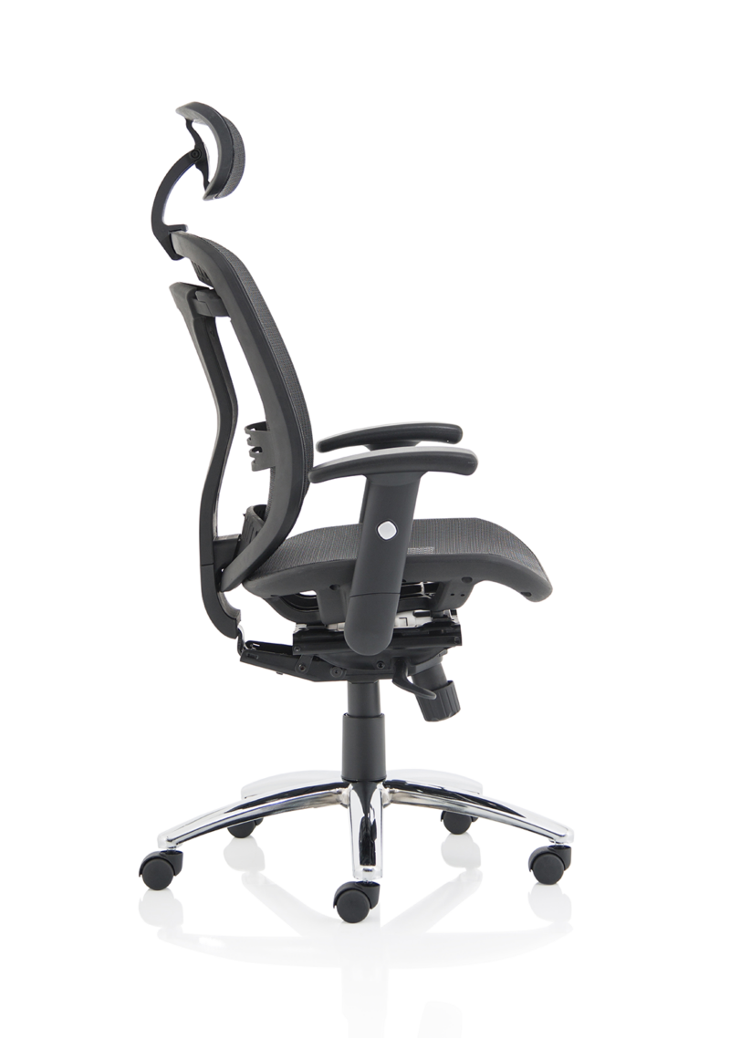 Mirage II Mesh Back Task Operator Office Chair with Height Adjustable Arms - Image 8