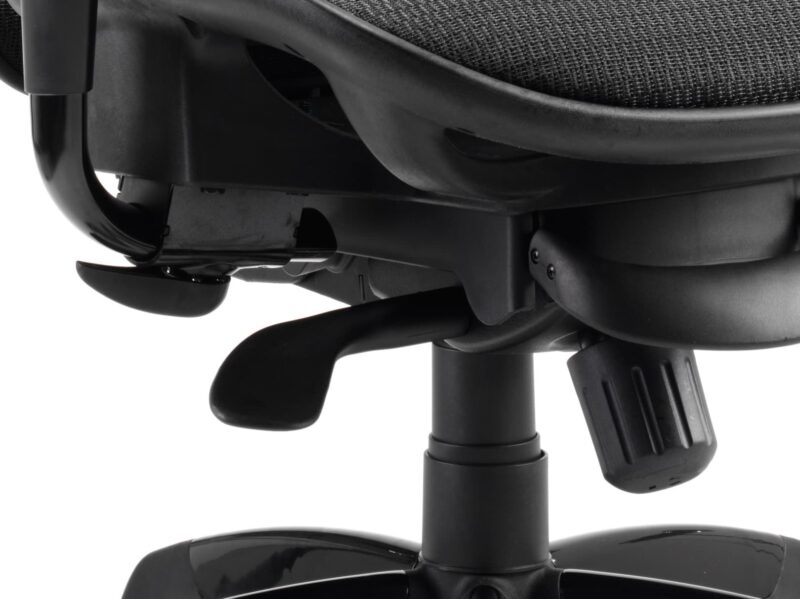 Stealth Shadow High Mesh Back Ergonomic Posture Chair with Arms - Image 16