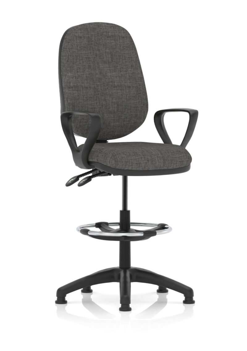 Eclipse Plus II Task Operator Office Chair with Hi Rise Draughtsman Kit - Image 12