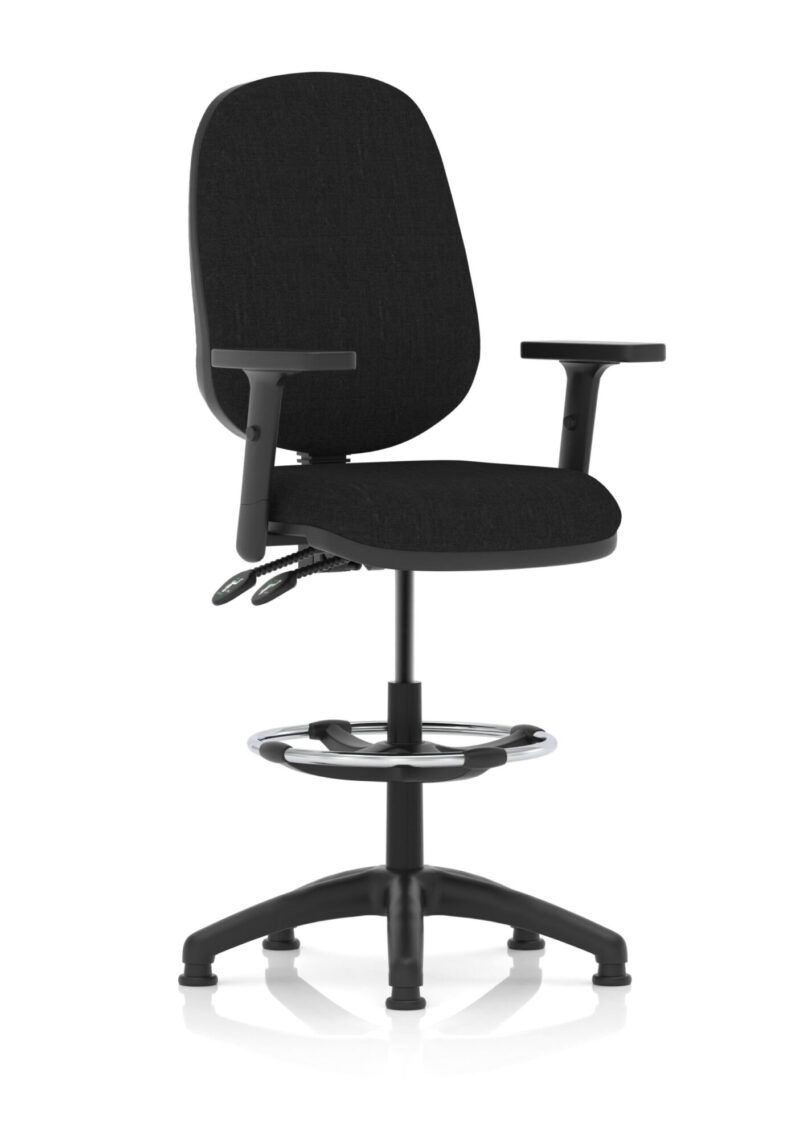 Eclipse Plus II Task Operator Office Chair with Hi Rise Draughtsman Kit - Image 5