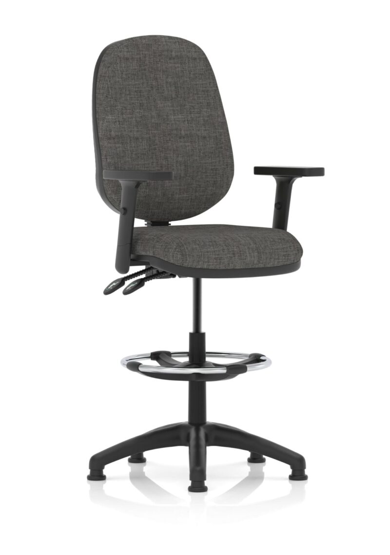 Eclipse Plus II Task Operator Office Chair with Hi Rise Draughtsman Kit - Image 7