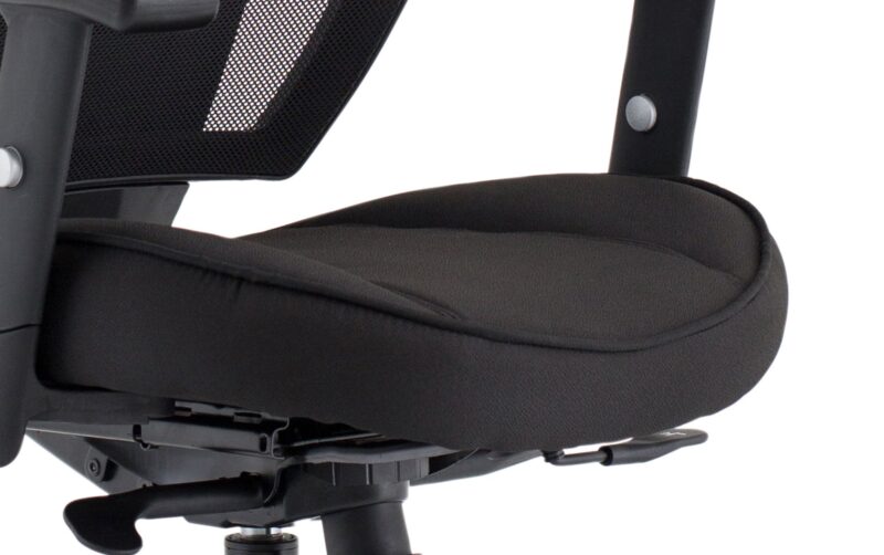 Denver High Mesh Back Black Task Operator Office Chair with Arms - Image 30