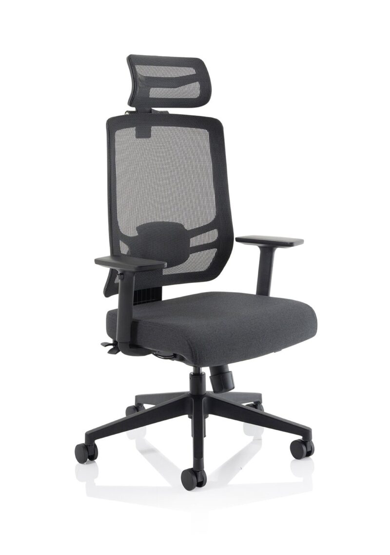 Ergo Twist High Mesh Back Task Operator Office Chair with Arms - Image 12