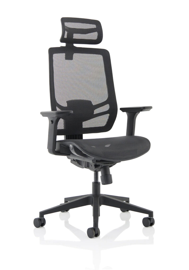 Ergo Twist High Mesh Back Task Operator Office Chair with Arms - Image 27