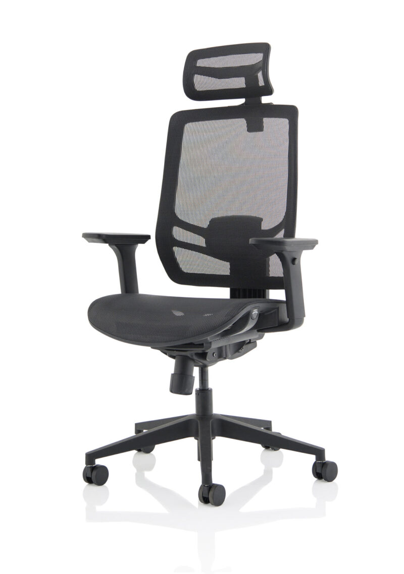 Ergo Twist High Mesh Back Task Operator Office Chair with Arms - Image 28