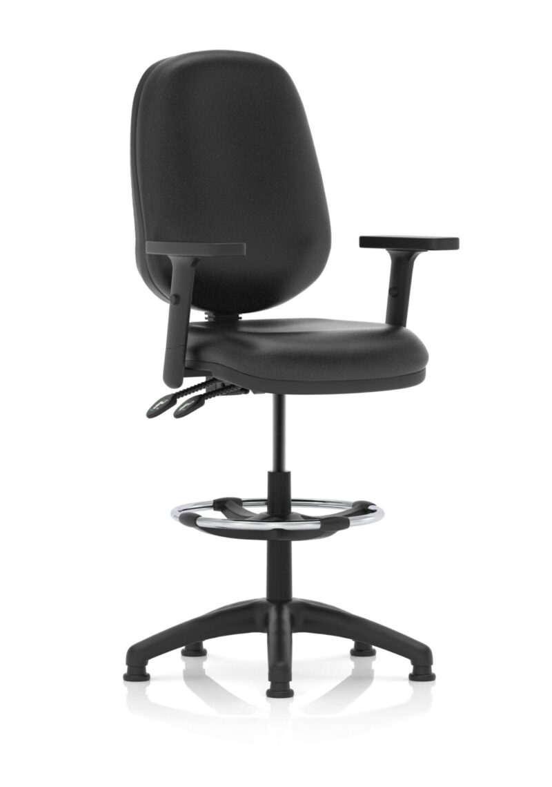Eclipse Plus II Task Operator Office Chair with Hi Rise Draughtsman Kit - Image 8